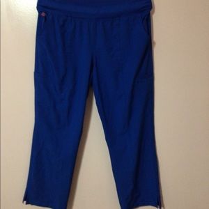 Med couture scrub bottoms, royal blue, women size large